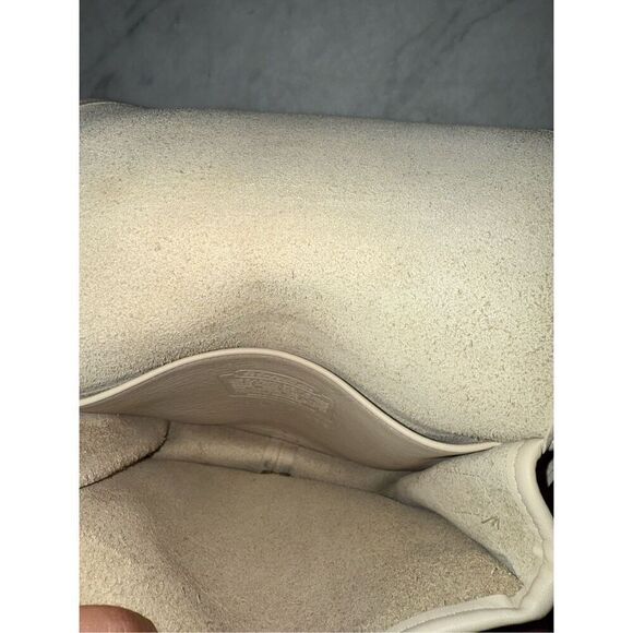 Vintage Coach Crossbody Leather Bag Purse Turnlock 80s Ivory - Picture 10 of 16